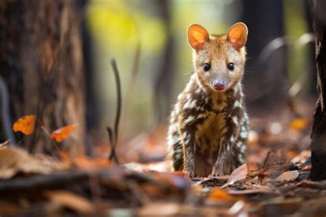 Premium Photo | A quoll in the natural habitat