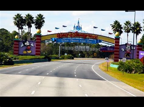 Walt Disney World Welcome Entrance Sign - Arriving at the Art of Animation Resort, Florida - YouTube