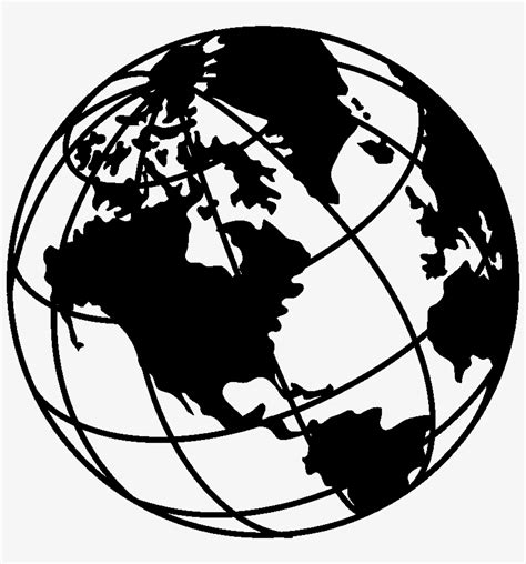 Transparent Black And White Earth Png - Find high quality earth clipart ...