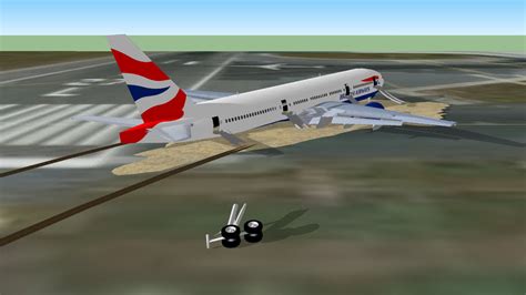 British Airways Flight 38 crash landed | 3D Warehouse