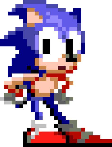 Sonic The Hedgehog Minecraft Pixel Art