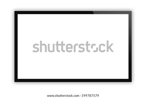 Tv Display Blank Screen Isolated On Stock Illustration 199787579 ...