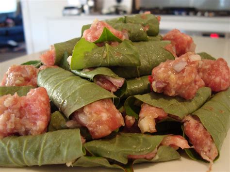 Flavours of Vietnam – Pork in betel leaves. | The Kitchen Playground