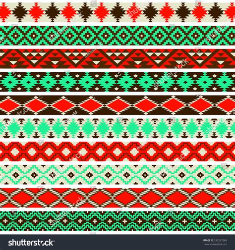 Native American Border Patterns Stock Vector 192527669 - Shutterstock