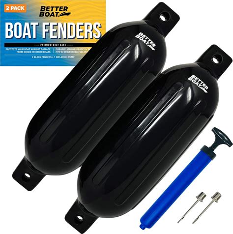 Buy 2 Pack Boat Fenders for Docking Boat Bumpers for Docking with Pump ...