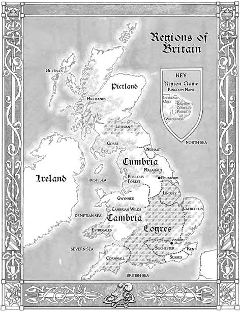 Regions of Britian in Pendragon: 100 Knights| World Anvil