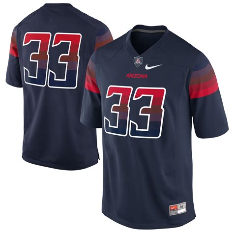 Nike Arizona Wildcats #33 Game Football Jersey - Navy Blue