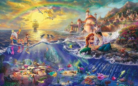 Little Mermaid Castle Background