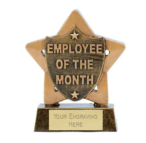 Employee of the Month Award Trophy Personalized Engraving - Etsy