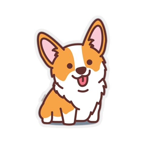 Cute Corgi Puppy, Corgi Dog, Bumper Stickers, Cute Stickers, Sticker Printable, Aesthetic ...