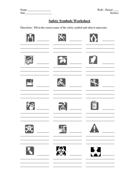 18 Best Images of Printable Lab Worksheet - Science Lab Safety Symbols Worksheets, Bubble Gum ...