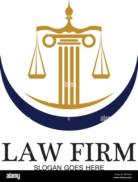 Law Firm logo and icon design template-vector Stock Vector Image & Art ...