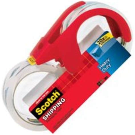 Scotch 3850S-2-1RD Heavy Duty Shipping Packaging Tape w/Dispenser, 1.88"x38.2 Yd - Walmart.com