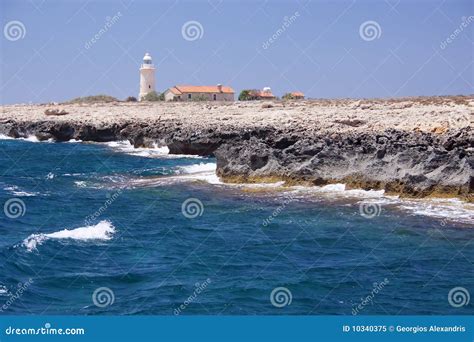 Cape Greco Lighthouse stock image. Image of lighthouse - 10340375