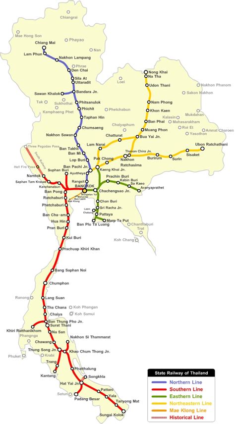 Thailand Railway Map & Info - Thailand Travel Forum - Thailand Visa Forum by Thai Visa | The Nation