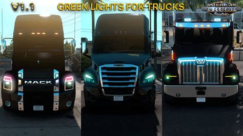 Green Lights For Trucks Mod v1.1 For ATS Multiplayer 1.39 - American ...