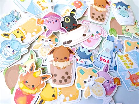 Stickers Paper, Party & Kids Pokémon sticker Flirty Flareon Sticker ...