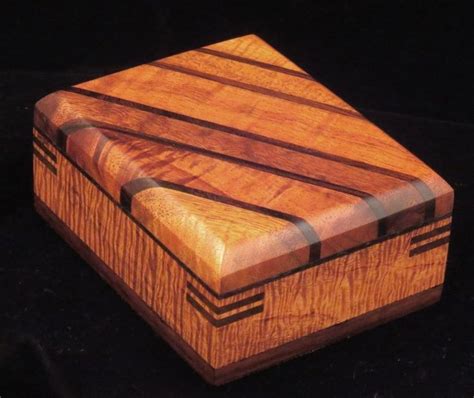 Custom Made Hard-Edged Box More: | Wooden box designs, Wood box design ...