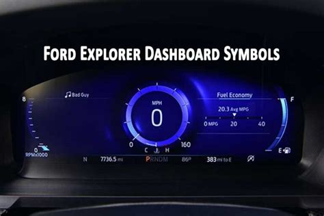 Ford Explorer Dashboard Symbols