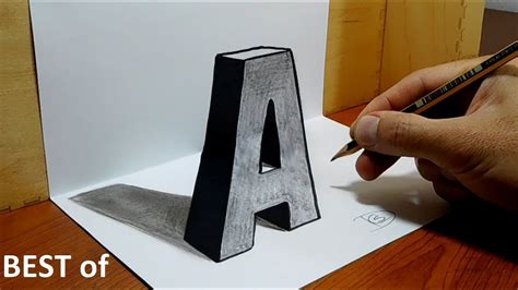 Trick Art How to Draw 3D - Best of - YouTube