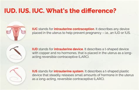 Explore the Differences Between IUD, IUS, and IUC