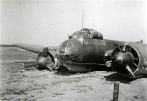 Ju 88 bomber crash at airfield | World War Photos