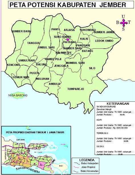 POTENTIAL MAP OF JEMBER REGENCY