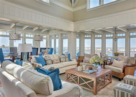 Coastal Calm - Beach Style - Living Room - Raleigh - by Southern Studio Interior Design