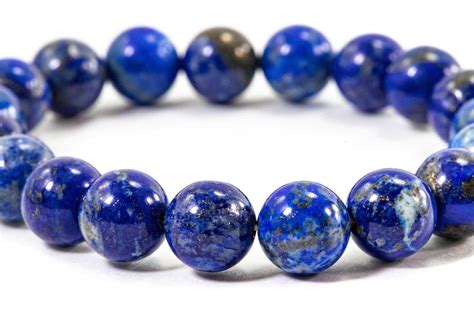 Lapis Lazuli Bracelet (10 mm, 8 mm or 6mm) - Crystal Dreams World