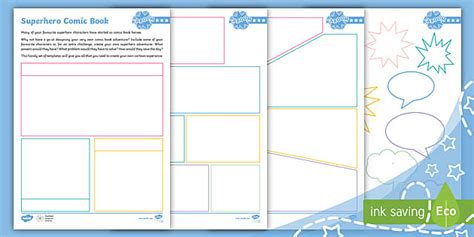 Superhero Template - Parent Resources (teacher made)