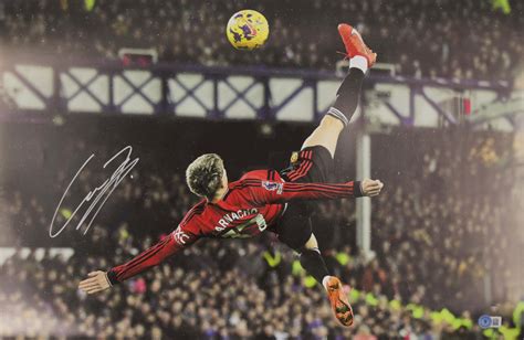 Alejandro Garnacho Signed Overhead Kick Photograph Print 16 x 24 - Beckett COA - MVPs ...