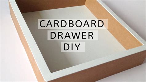 DIY - how to make a cardboard drawer (2) (corrugated cardboard furniture) HD - YouTube