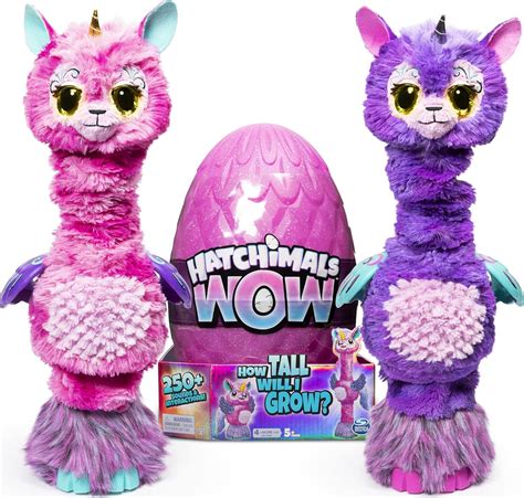 Hatchimals Wow, Llalacorn - Mascota electrónica interactiva de 32 Pulgadas de Alto (los Estilos ...