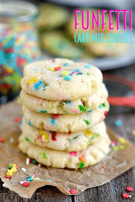 Easy Funfetti Cake Mix Cookies - Mom On Timeout