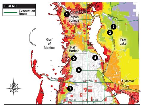 Hurricane Evacuation Route Map