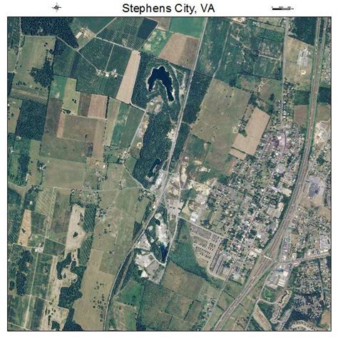 Aerial Photography Map of Stephens City, VA Virginia