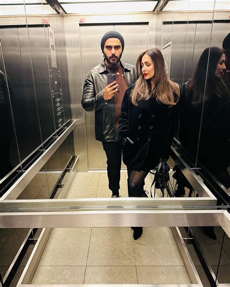 Malaika Arora And Arjun Kapoor Give Style Goals With Glam Lift Selfies ...