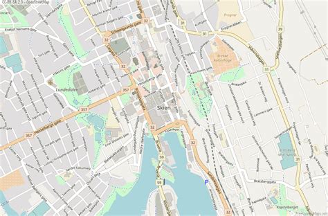 Skien Map Norway Latitude & Longitude: Free Maps