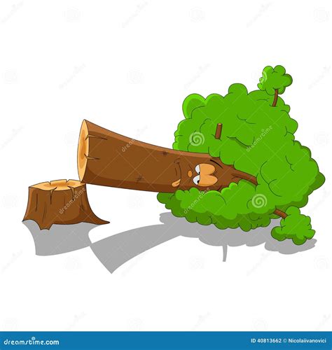 Dying three stock vector. Image of timber, flora, drawing - 40813662