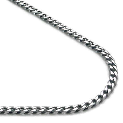 Titanium 4MM Curb Necklace Chain