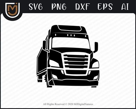 a black and white image of a truck with the words svg png dxf