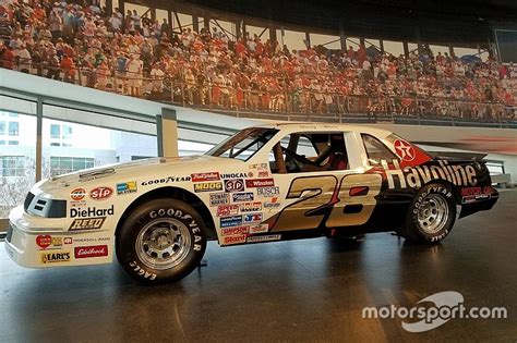 Davey Allison's rookie car put on display at the NASCAR Hall of Fame