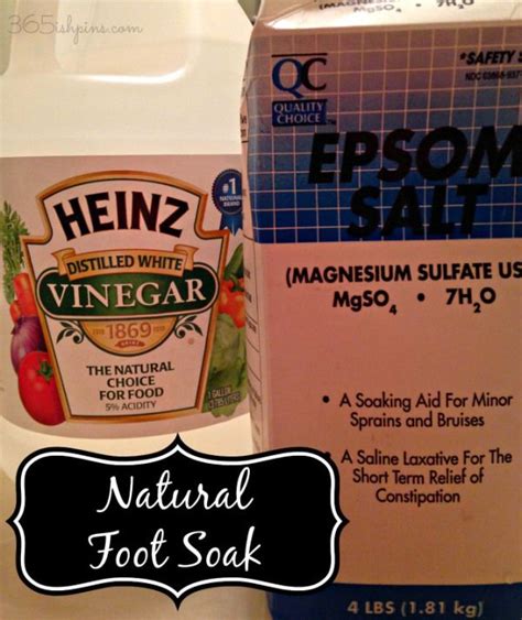 All Natural Foot Soak | White vinegar, Natural and Salts