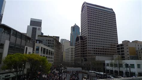 Seattle from Westlake Center | Seattle from the balcony at W… | Flickr