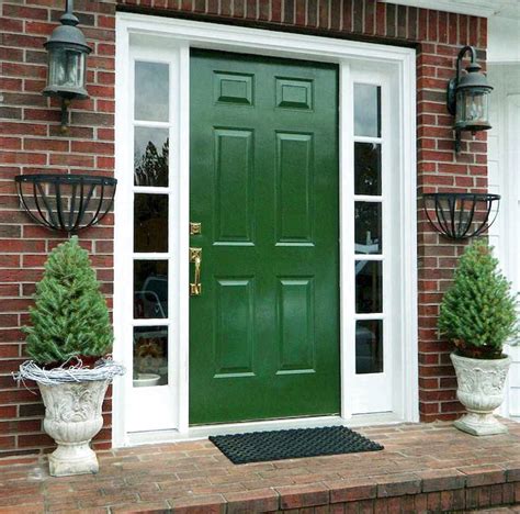 78 Adorable Front Door Paint Colors Pictures (With images) | Green front doors, Painted front ...