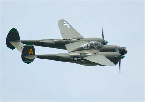 P-38 Lightning. Airplane of Antoine St. Exupéry in his last fly, Author of Petit Prince. He ...