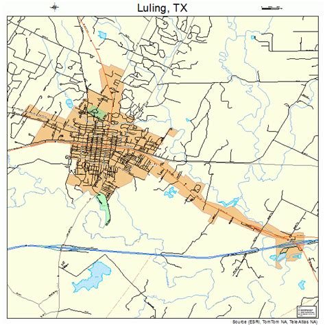 Luling Texas Street Map 4845096