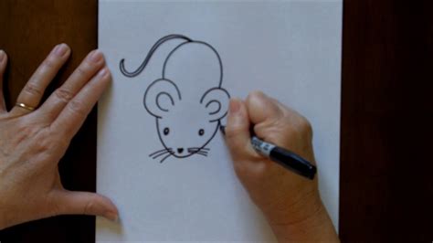 How to Draw a Mouse Cartoon Easy Drawing Lesson for Kids - YouTube