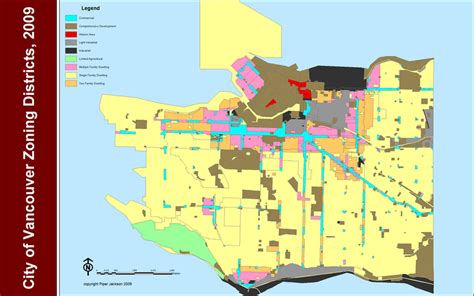 7: Vancouver zoning districts, 2009. Source: City of Vancouver, Open ...