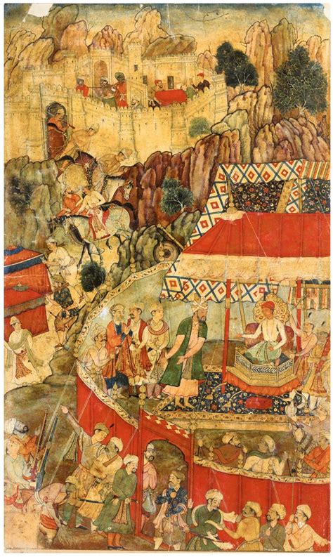 BAIRAM KHAN PETITIONS THE YOUNG AKBAR FOLLOWING THE SIEGE OF MANKOT IN ...